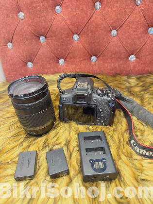 canon 750d with 18-200 mm semi professional lens